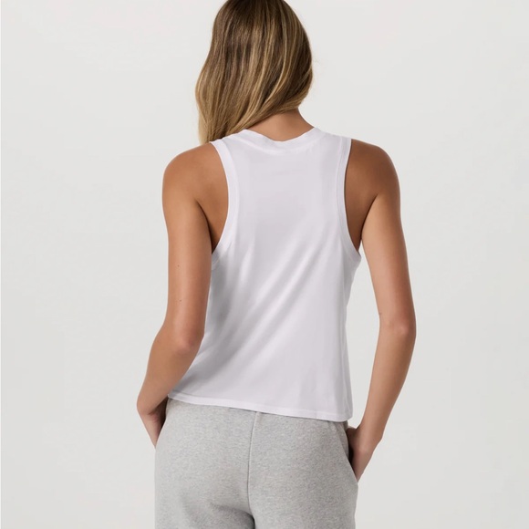 Vuori White Energy Muscle Tee - Picture 3 of 6